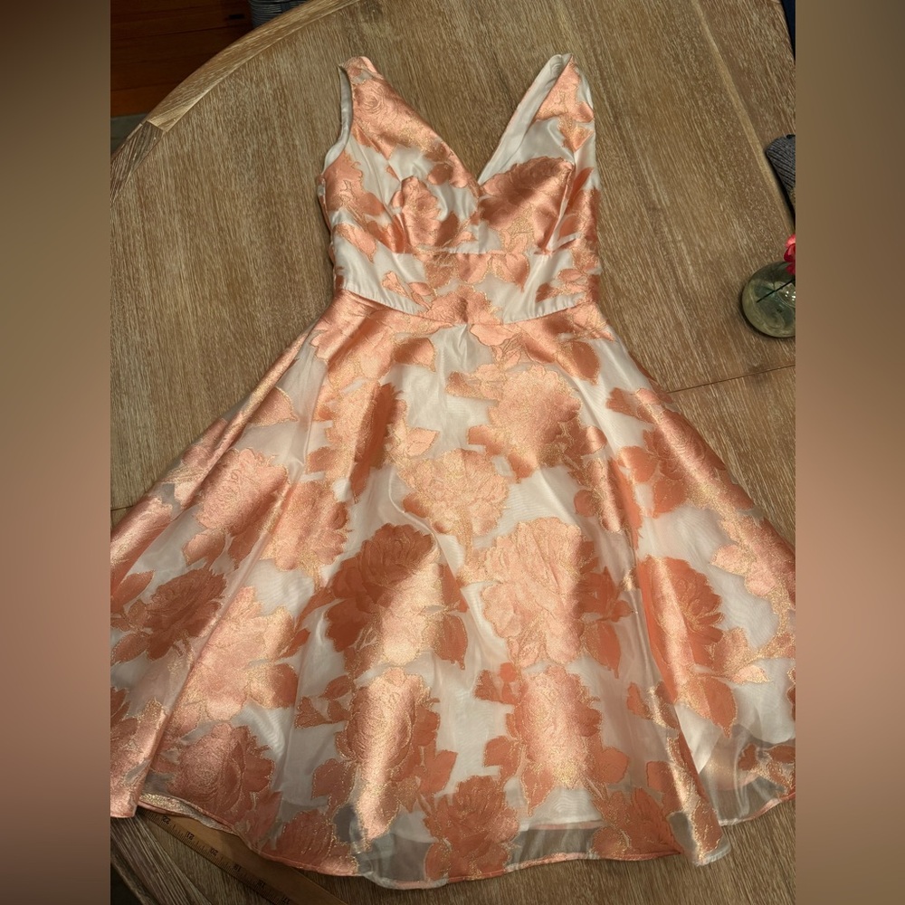 Pink and White Dress